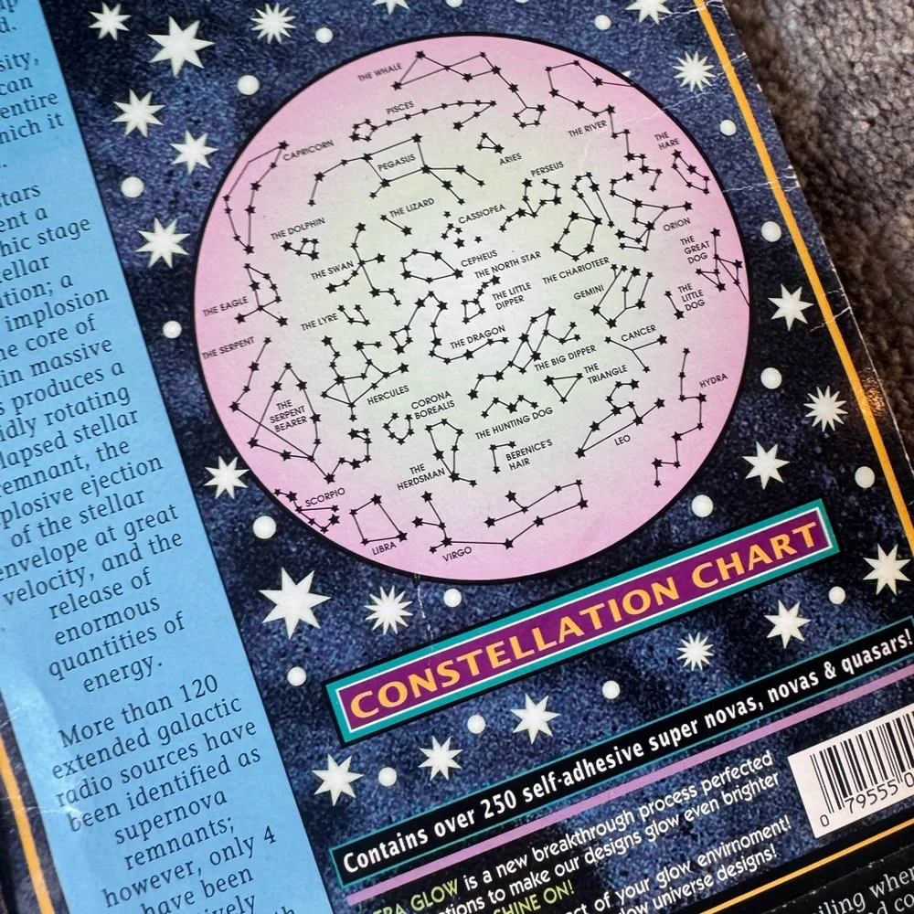 Cosmos and Supernovas Glow in the Dark Stickers